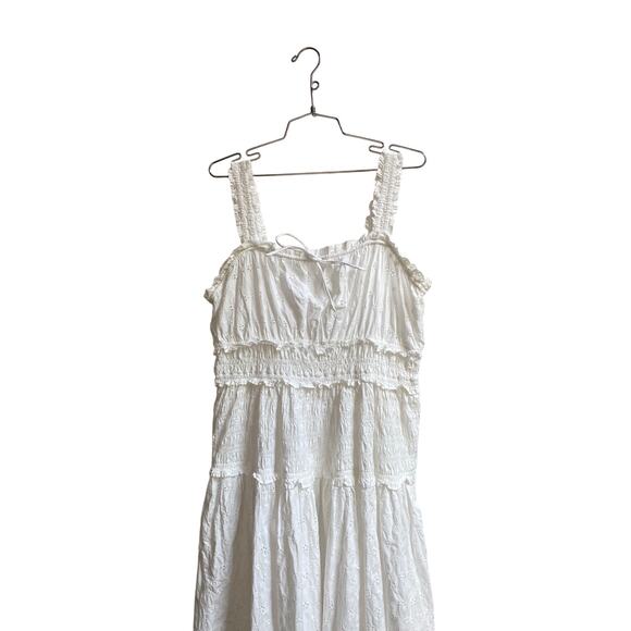 Gap x Doen Eyelet White Midi Dress - Picture 2 of 5